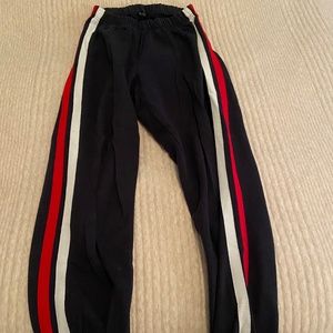John Galt striped joggers, one size fits most